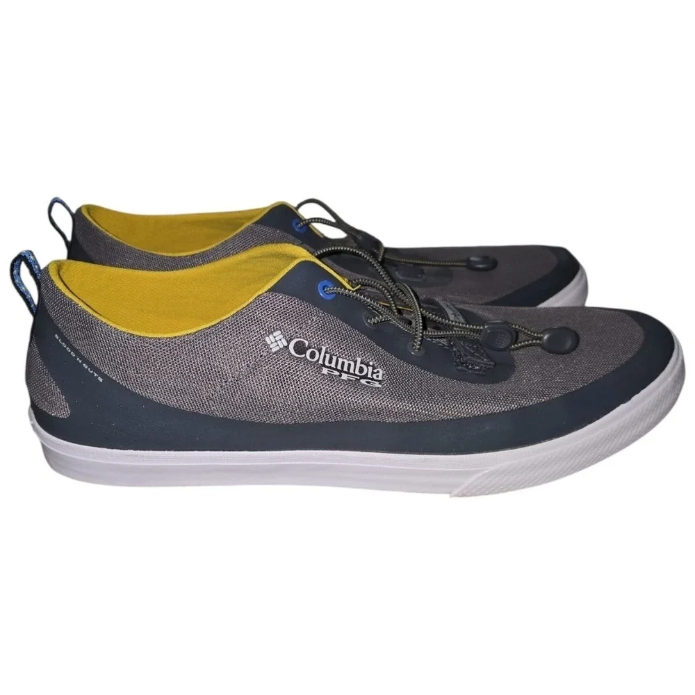 Columbia PFG Dorado CVO Blood N Guts Fishing Shoes Grey Steel Electron Yellow 14